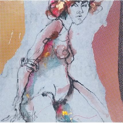 Painting Hellé by Labarussias | Painting Figurative Mixed Nude
