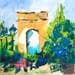Painting L' ARC DE TRIOMPHE by Laura Rose | Painting Figurative Urban Oil