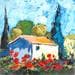 Painting CABANON EN LUBERON by Laura Rose | Painting Figurative Landscapes Oil