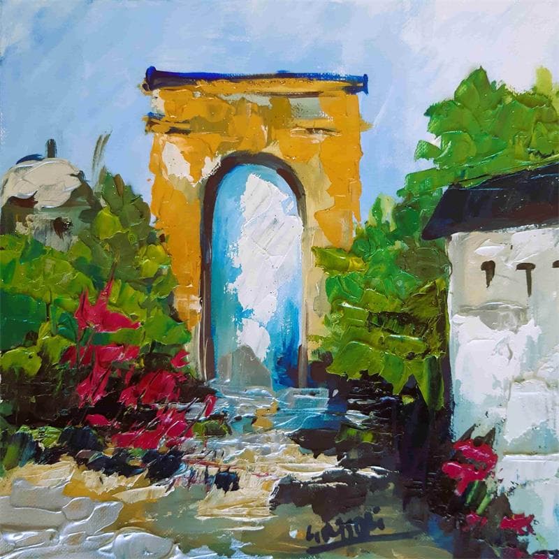 Painting L' ARC DE TRIOMPHE DORE by Laura Rose | Painting Figurative Urban Oil