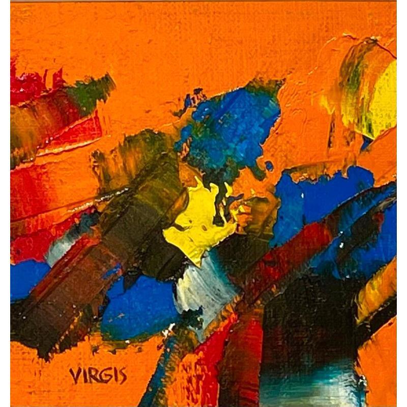 Painting Sunny side up  by Virgis | Painting Abstract Oil Minimalist