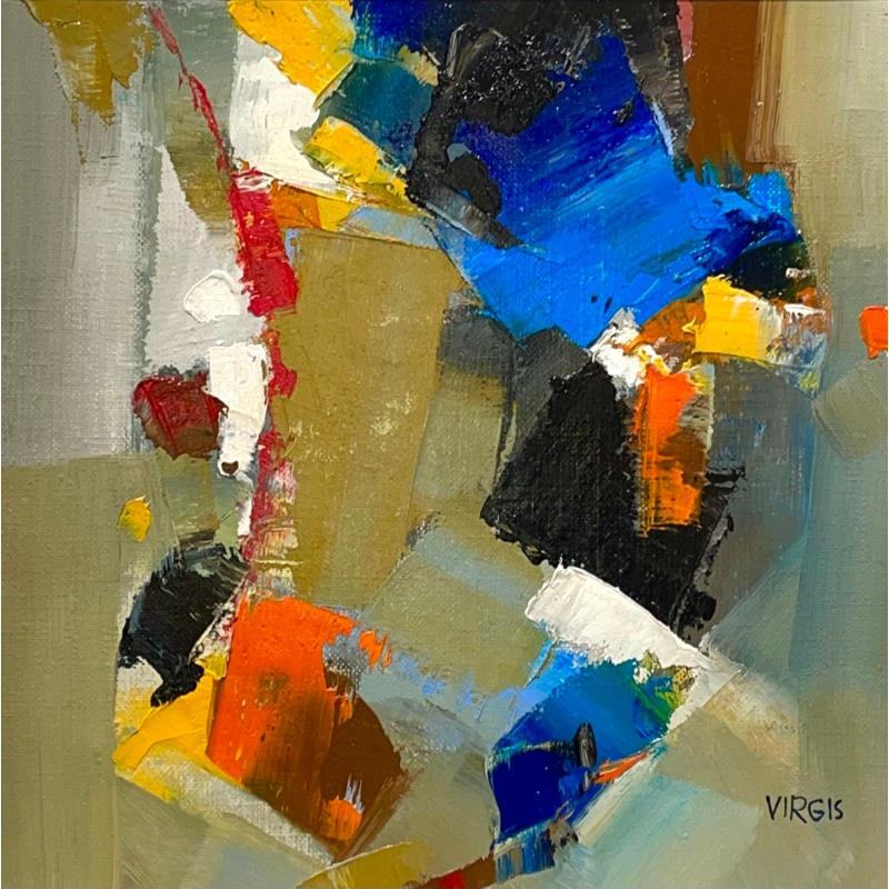 Painting Lunch time  by Virgis | Painting Abstract Oil Minimalist