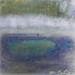 Gemälde Ciel d'orage sur l'étang von Mahieu Bertrand | Gemälde Art brut Marine Metall