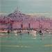 Peinture Vieux Port de Marseille par Corbière Liisa | Tableau Figuratif Marine Huile