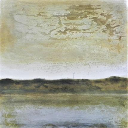 Painting Paysage des Corbières  by Mahieu Bertrand | Painting Raw art Mixed Landscapes
