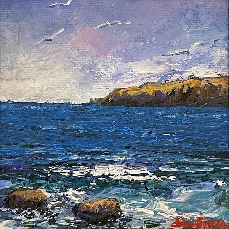 Painting Lagoa azul by Chico Souza | Painting Oil
