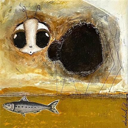 Gemälde La course à la sardine von Penaud Raphaëlle | Gemälde  Acryl
