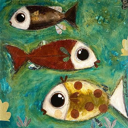 Peinture Le poisson à pois par Penaud Raphaëlle | Tableau  Acrylique