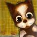 Peinture Les gros yeux du chat par Penaud Raphaëlle | Tableau Acrylique