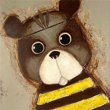 Peinture L'ours sioux par Penaud Raphaëlle | Tableau  Acrylique