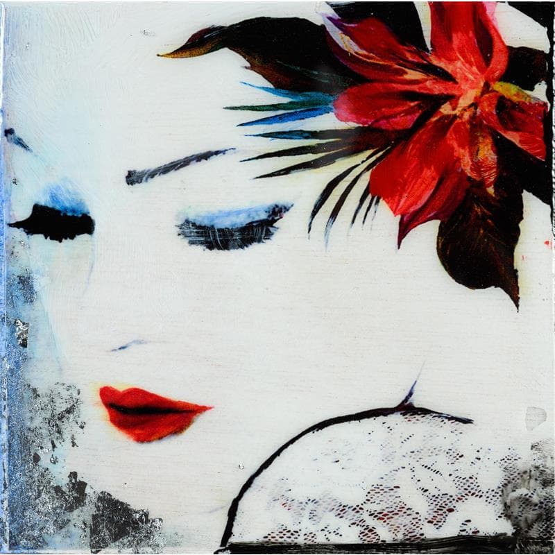 Painting Amor  by Bofill Laura | Painting Figurative Portrait Mixed