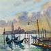 Gemälde Venice - oct.9 von Khodakivskyi Vasily | Gemälde Figurativ Urban Aquarell