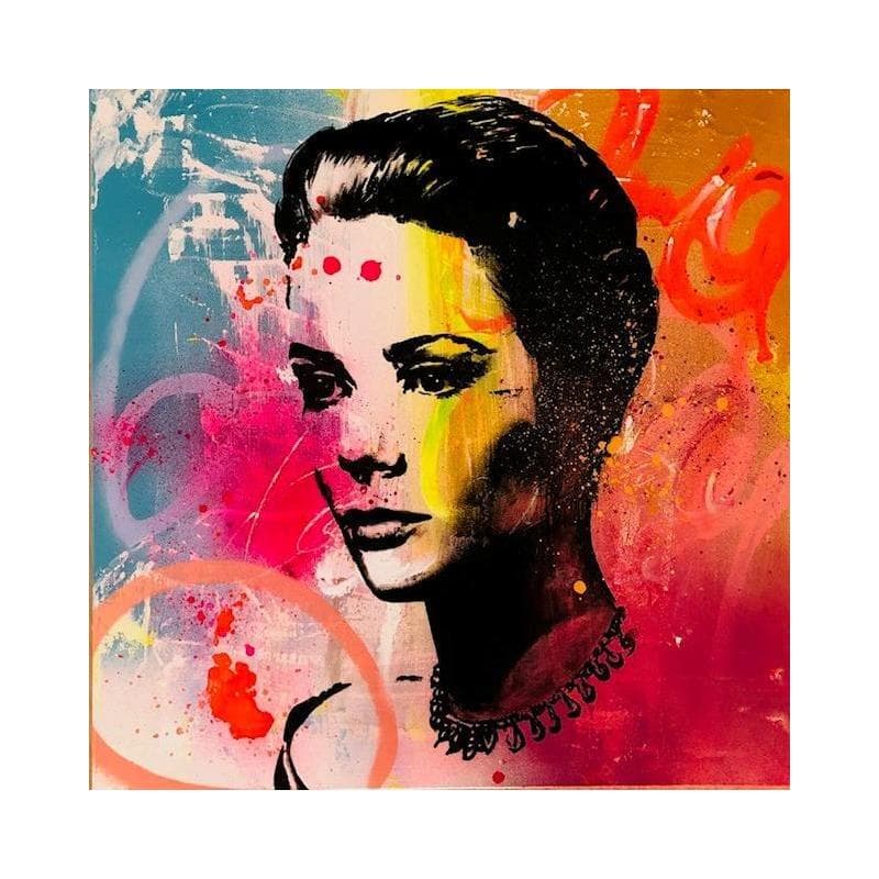 Painting IN GRACE WE TRUST by Mestres Sergi | Painting Pop art Acrylic, Graffiti Pop icons