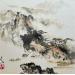 Gemälde Boating along the Mountain von Sanqian | Gemälde