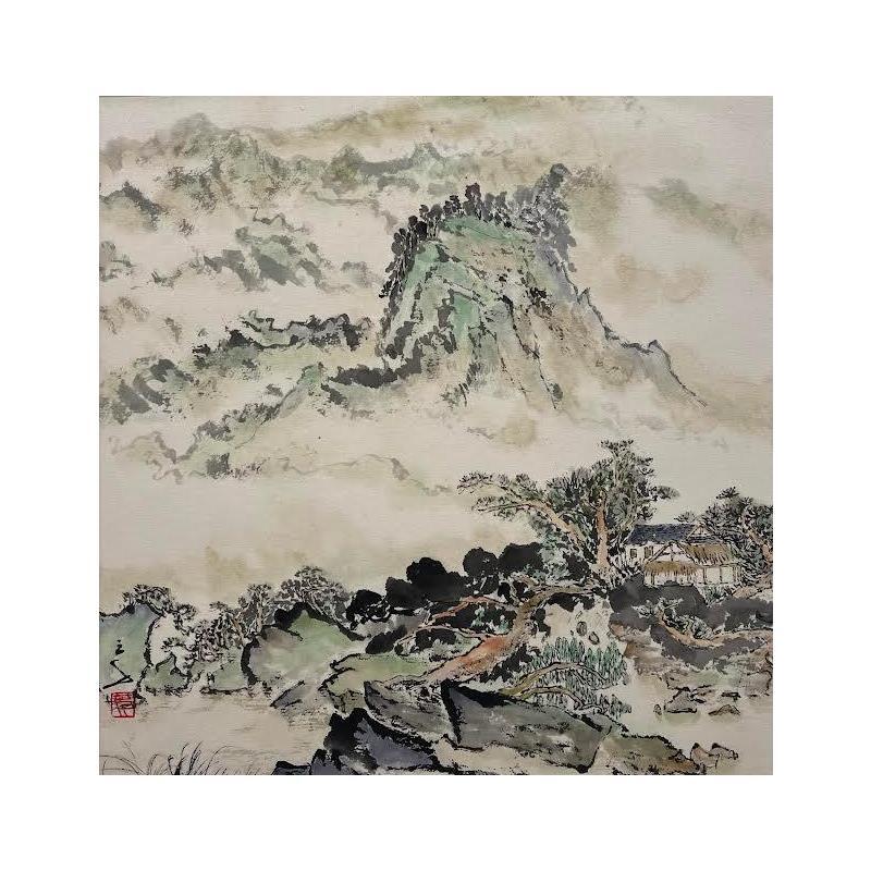 Gemälde In spring von Sanqian | Gemälde Figurativ Landschaften