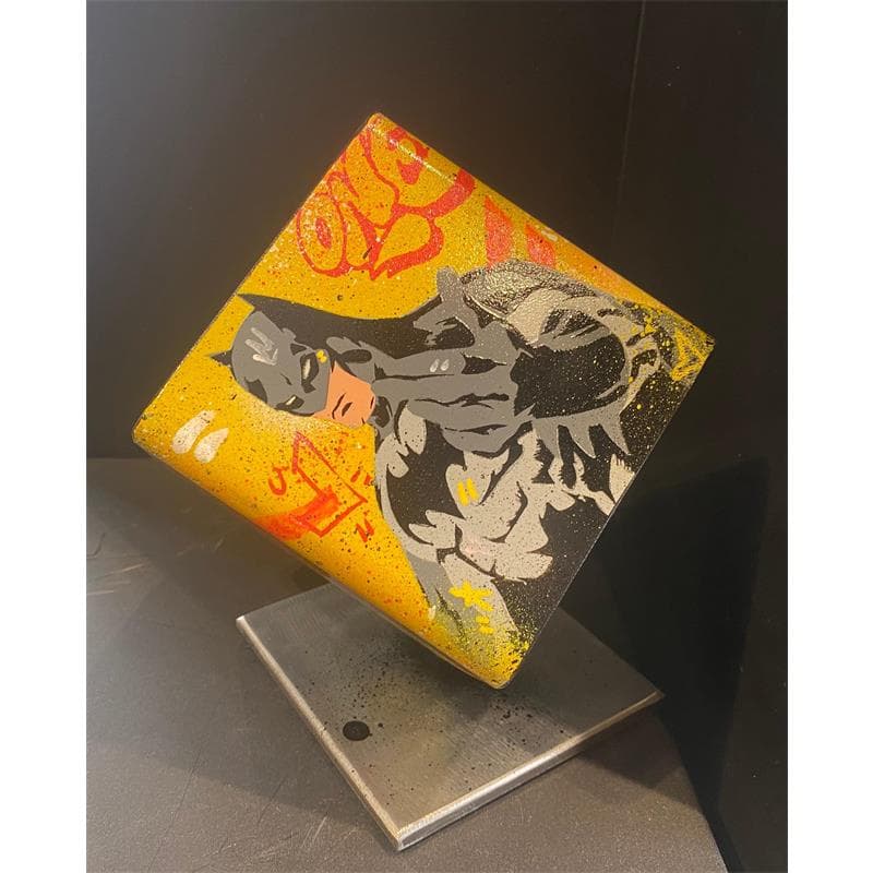 Sculpture Cube Batman par Kedarone | Sculpture