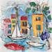 Peinture Le pays Niçois par Colombo Cécile | Tableau Figuratif Paysages Acrylique Pastel
