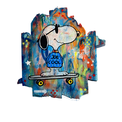 Painting Snoopy skate by Kikayou | Painting