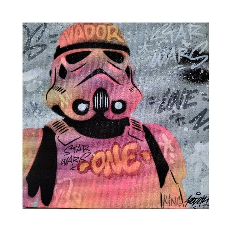 Peinture Stormtrooper  par Kedarone | Tableau Street Art Graffiti Mixte icones Pop