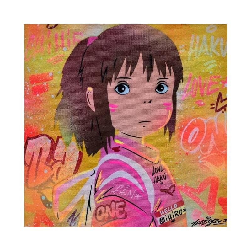 Peinture Chihiro par Kedarone | Tableau Street Art Graffiti Mixte icones Pop