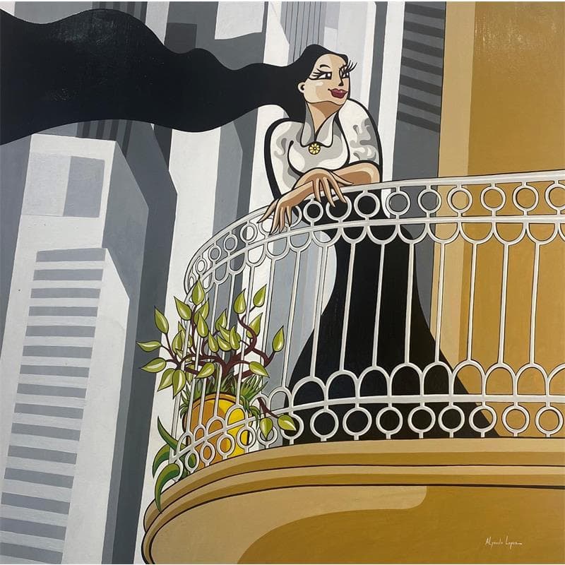 Peinture cultivé hors sol par Lopez Alfredo | Tableau Illustration Acrylique scènes de vie