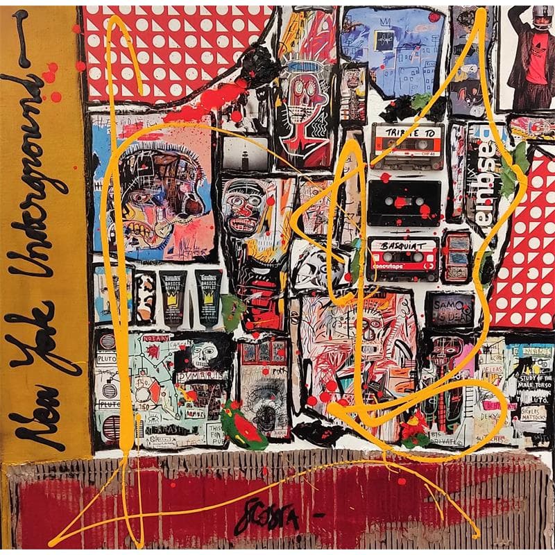 Painting Basquiat NYU by Costa Sophie | Painting