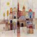 Peinture AM53 Le château par Burgi Roger | Tableau Figuratif Paysages Architecture Acrylique