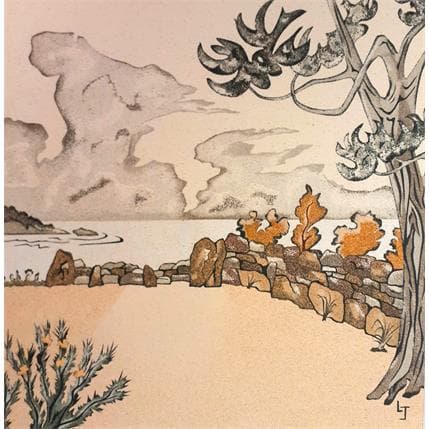 Gemälde Panorama von Jovys Laurence  | Gemälde Materialismus Sand Landschaften, Marine