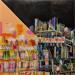 Gemälde La nuit a une clarté d'été von Anicet Olivier | Gemälde Figurativ Urban Acryl