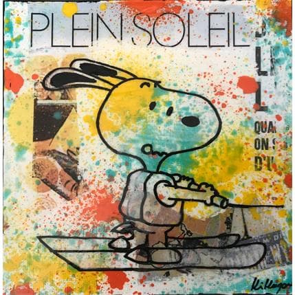 Painting Snoopy Nautique by Kikayou | Painting Pop art Mixed Pop icons