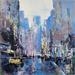 Peinture Morning in NY par Dessein Pierre | Tableau Abstrait Huile
