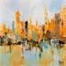 Painting Brooklyn by Dessein Pierre | Painting Abstract Oil