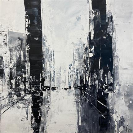 Painting Tower in Manhattan by Dessein Pierre | Painting Abstract Oil
