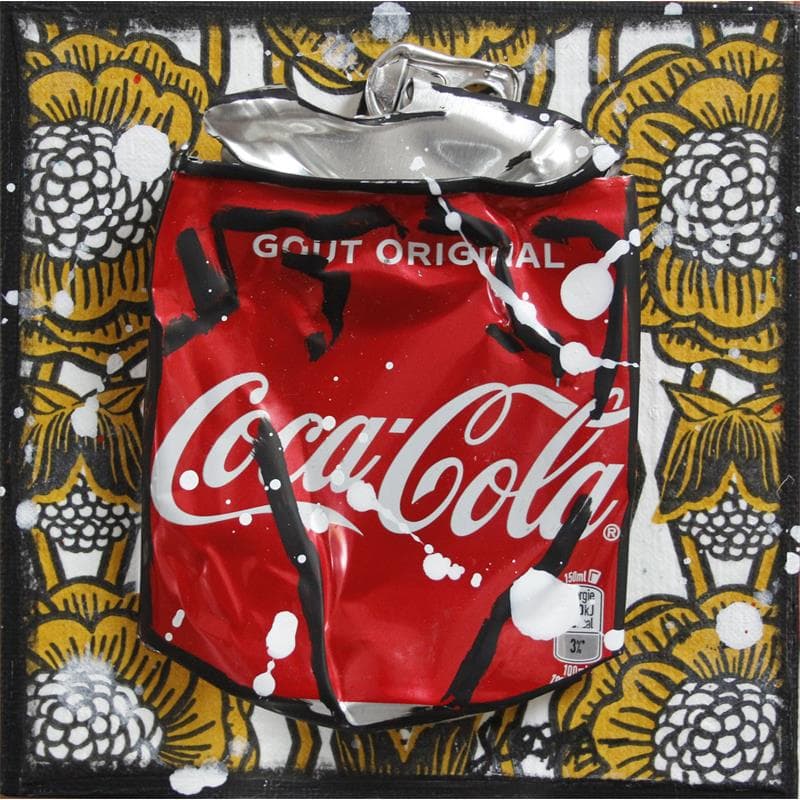 Painting flower coke by Costa Sophie | Painting Pop art Mixed Pop icons
