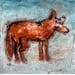 Painting I am a dangerous Coyote by Maury Hervé | Painting Figurative Animals