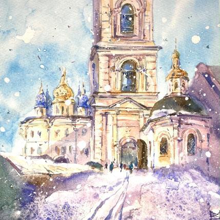 Painting Church by Volynskih Mariya  | Painting Figurative Watercolor Architecture, Landscapes, Pop icons, Urban