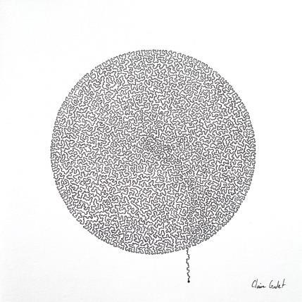 Painting Moon by Godet Claire | Painting  Ink