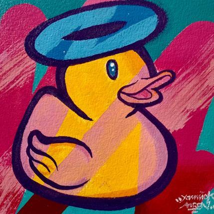 Peinture Duck par Aaron Yannick  | Tableau Street Art Acrylique icones Pop