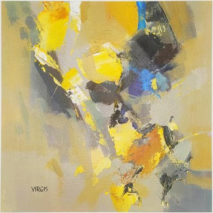 Painting CARAMEL by Virgis | Painting Abstract Oil Minimalist