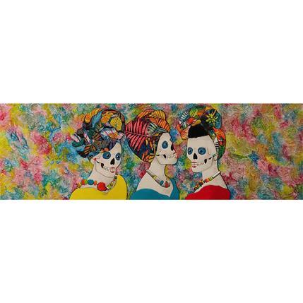 Painting Los Amigos by Geiry | Painting Surrealist Mixed Life style, Portrait