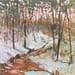 Painting Winter Dawn by Carrillo Cindy  | Painting Figurative Landscapes Oil