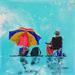 Painting parasol de garde by Sand | Painting Figurative Acrylic Marine Life style