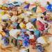 Peinture Ambiance sur le marché Africain 1 par Lama Niankoye | Tableau Figuratif Paysages Scènes de vie Acrylique