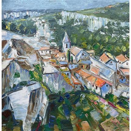 Peinture Les Baux-de-Provence par Arkady | Tableau Figuratif Huile Paysages