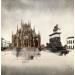 Peinture Duomo au matin par Rey Julien | Tableau Figuratif Urbain Carton Acrylique