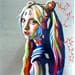 Peinture La jeune fille Fantazy par Medeya Lemdiya | Tableau Figuratif Mixte Portraits