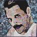 Painting Freddie Mercury by G. Carta | Painting Pop art Mixed Pop icons