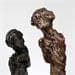 Sculpture Duo muse bronze acier 57-22 par Buil Philippe | Sculpture classique Métal