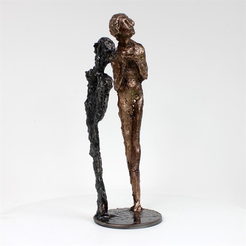 Skulptur Duo muse bronze acier 57-22 von Buil Philippe | Skulptur Figurativ Metall