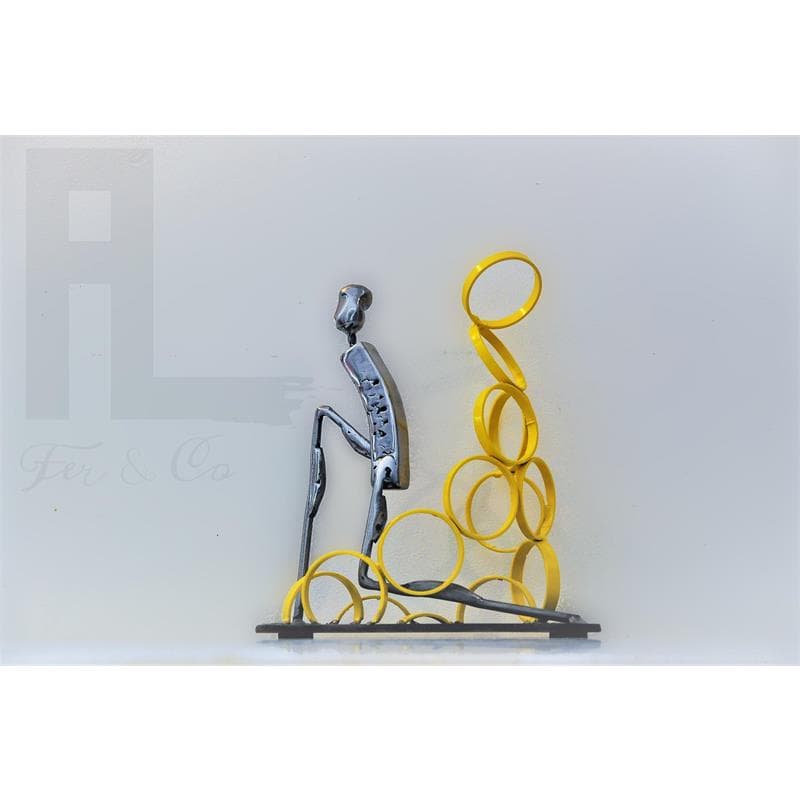 Sculpture Evolution #3 by AL Fer & Co | Sculpture Raw art Metal